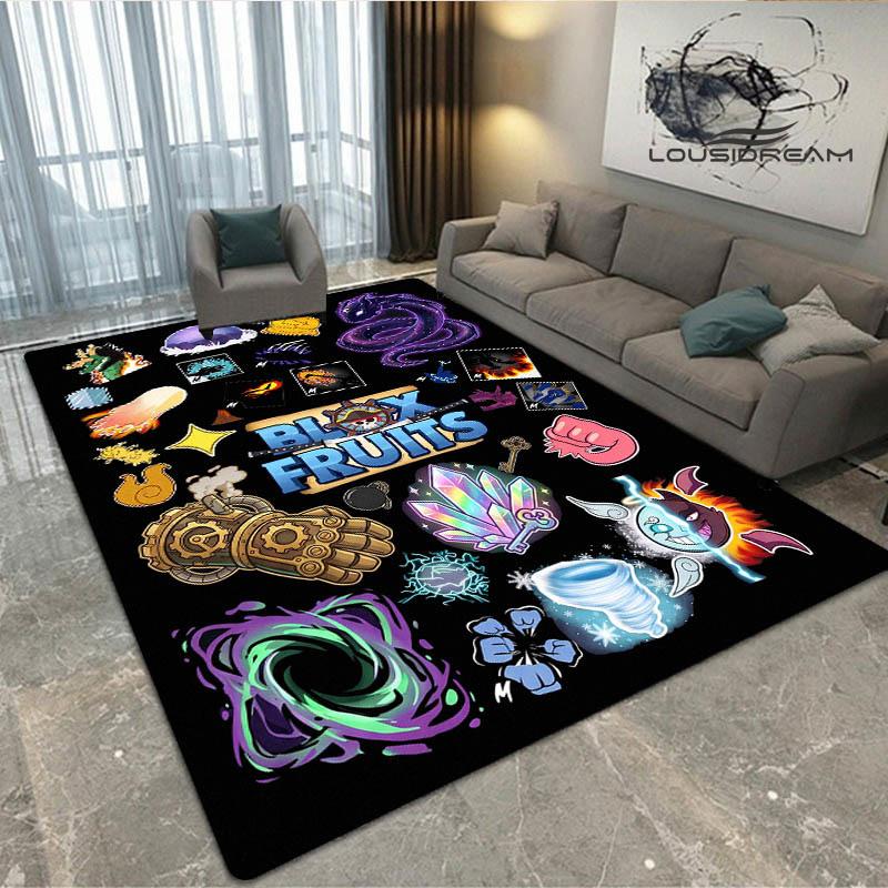 Spiel B-blox Früchte bedruckter Teppich Rutschfester Teppich Außen Teppiche Läufer Wohnzimmer Schlafzimmer Dekor Teppich für Schlafzimmer Geburtstagsgeschenk
