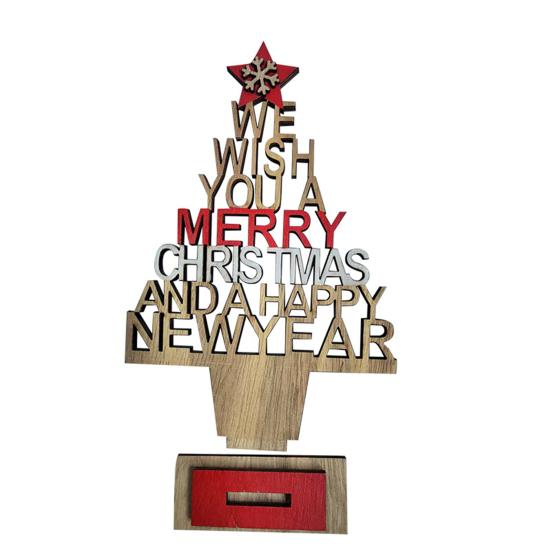 

Рождественская елка Деревянная Сквозная Фестивальная Декоративная Ручной работы Настольные украшения Подарок Английская буква Рождественская елка Новогоднее украшение Товары для вечеринки жёлтый