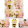 Adorable Cartoon Bee Bear Plush Toy Soft Stuffed Animal For Girls Birthday Gift