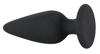 Heavy Medium Tapered Anal Plug (8.9cm) - Black Velvets