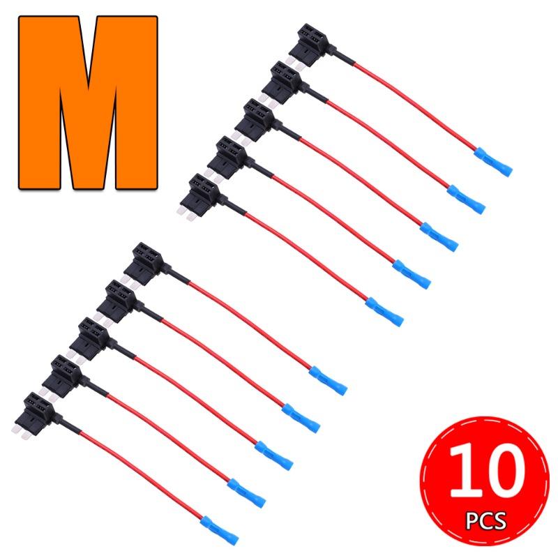 Car Fuse Holder Add-a-circuit MINI SMALL MEDIUM TAP Adapter Micro Mini Standard Blade Car Fuse with Holder
