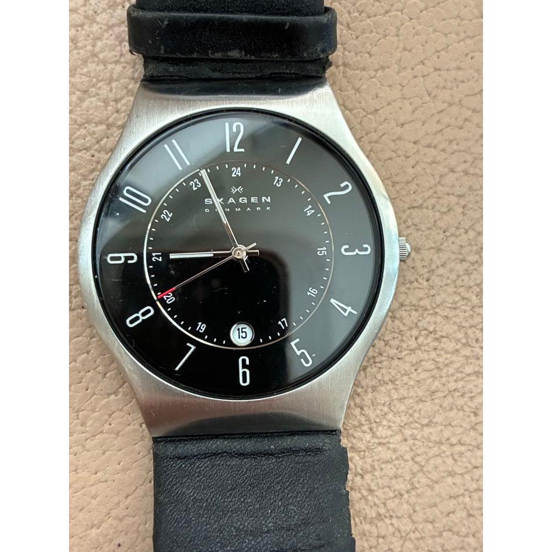 Used SKAGEN watch black stainless steel