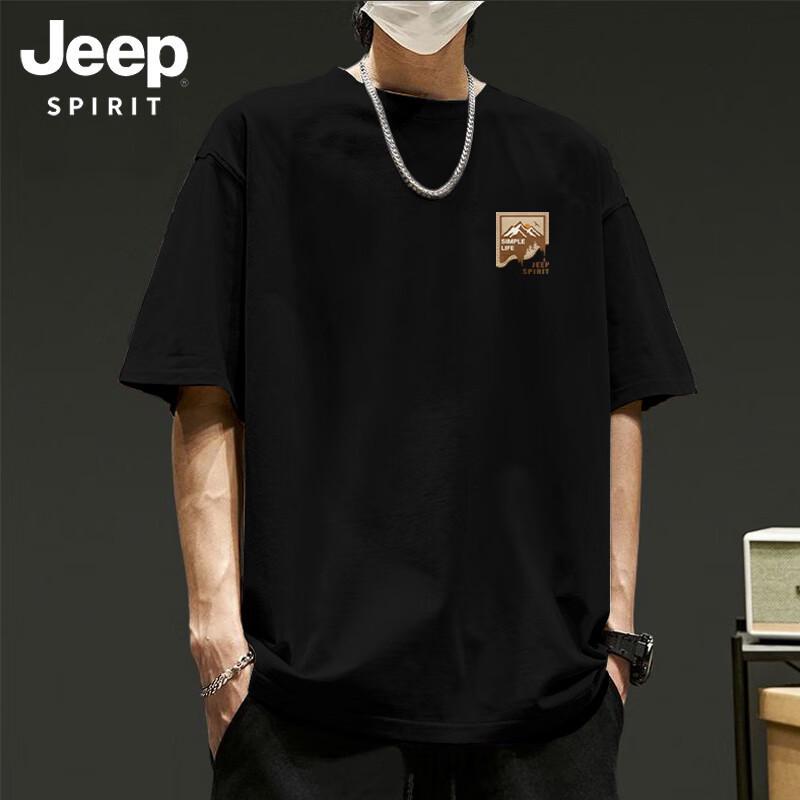 JEEP SPIRIT Men s Summer Print Short Sleeve T-Shirt 2XL
