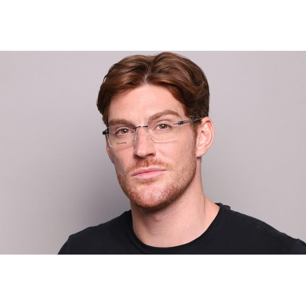 Rimless Rectangle Gunmetal Smartbuy Collection Harrine Bt0040 C3 Fashion Unisex Eyeglasses