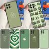 Green Aesthetic For Samsung Galaxy M33 M13 M23 M53 M15 M55 M31 M51 M14 M34 M54 M20 M30s M32 M52 Phone Case
