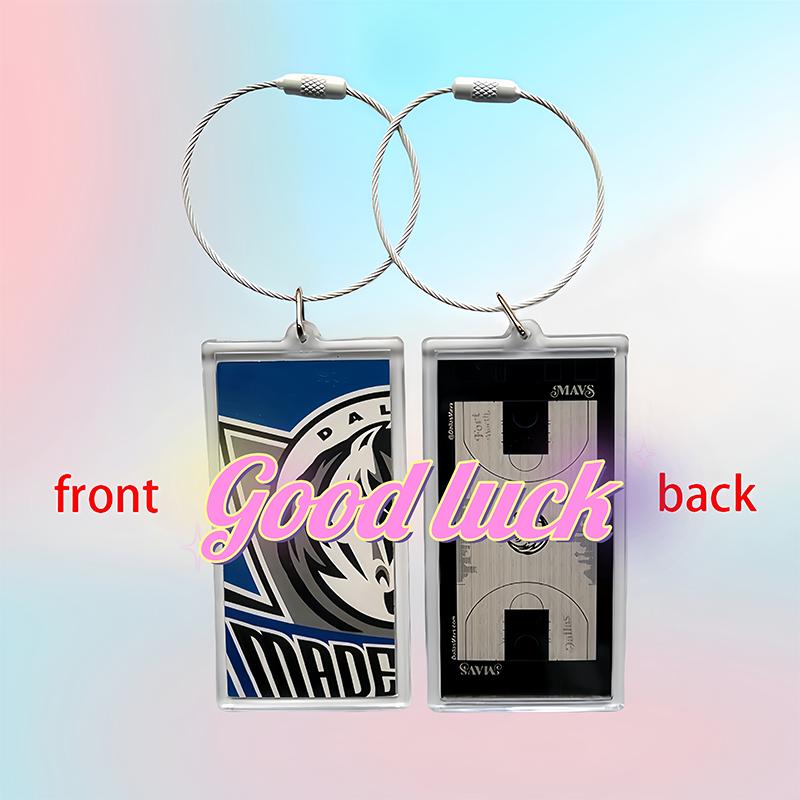 Sports Backpack Handbag Team Keychain Idol Star Basketball Court Keychain