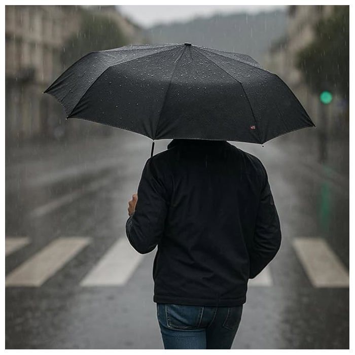 Regenschirm - Cristaflor - Automatik - Faltbar 32 cm - Windfest - Wasserabweisendes Gewebe