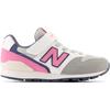 New Balance Kids YV996 Sneakers Rubber Laces Velcro Closure Pink 22.5 cm