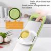 Stainless Steel Vegetable & Fruit Grater 5-in-1 Multi-Purpose Steel Manual Vegetable & Fruit Cutter Kitchen Tools Knife Kitchenware Slicing
