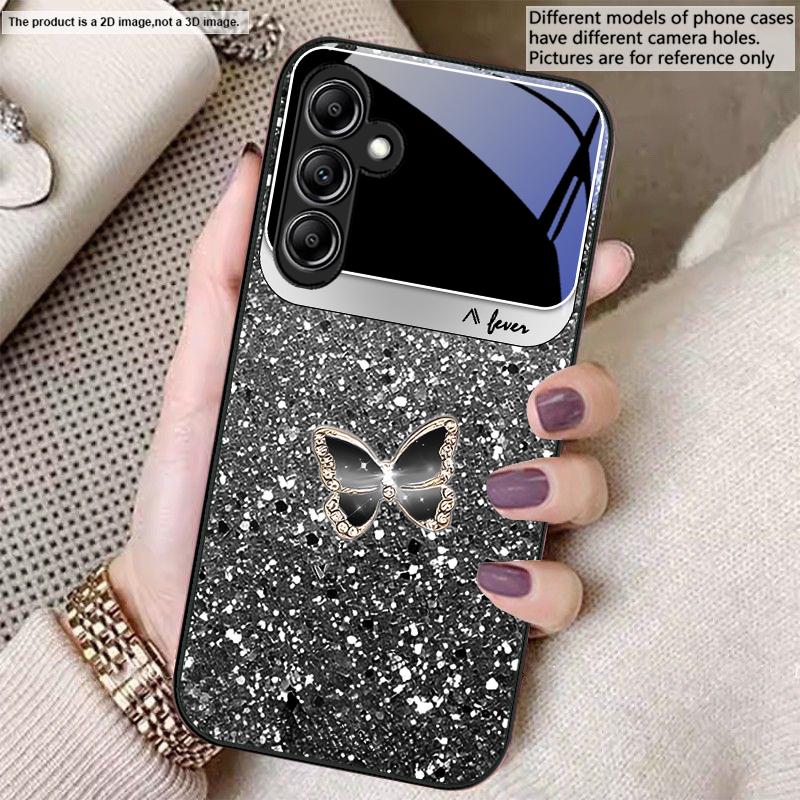 Blue white dot texture For Samsung A20 30 22 23 24 25 26 31 32 A33 34 35 42 50 51 52 53 54 55 56 70 71 72 73 glass phone case