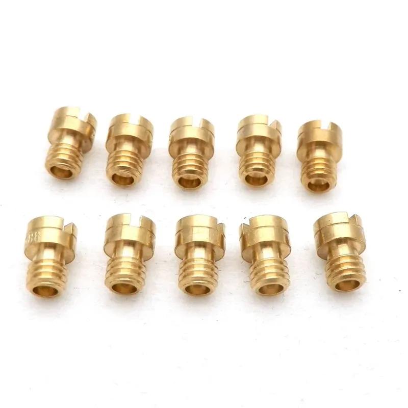 Packung mit 10 Stück 4mm 5mm Hauptdüse M4 M5 für GY6 50cc 139QMB PZ19 Keihin OKO KOSO PWK Mikuni Keihin Vergaser