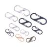 10Pcs S Hooks Eco-Friendly Metal Key Clip Camping Secure Backpacks Fastener Carabiner Keychain Stable Wilderness Survival Tools