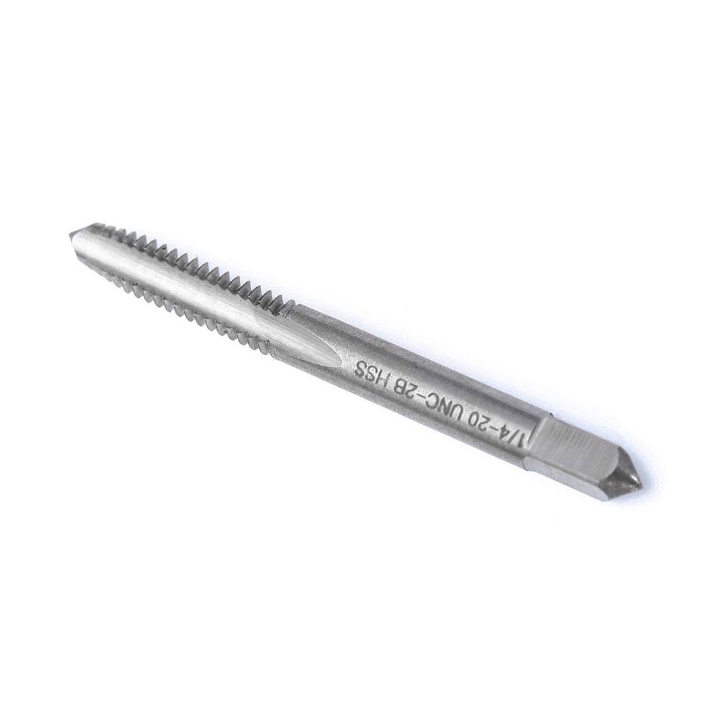 2pcs 1420 UNC2B Right Hand Thread Drill Screw Tap with HSS Straight Flute for Precision Thread Cutting and Metalworking