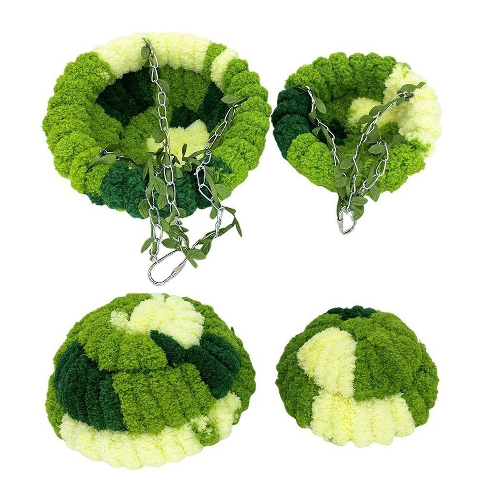 Coral Fleece Bird Sleeping Nest Green Winter Nest New Bird Cage Hammock for Small Pets