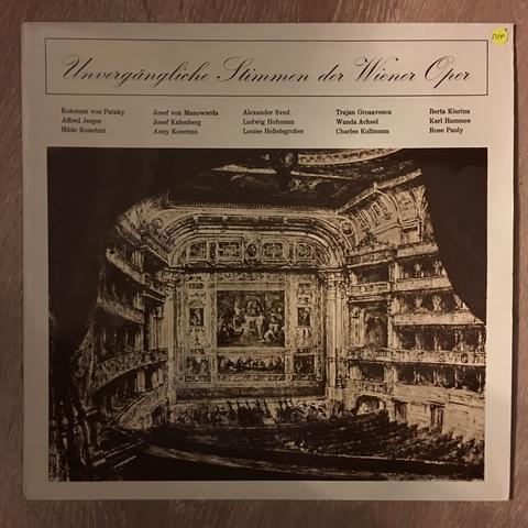 

LP Record VARIOUS Unvergngliche Stimmen Der Wiener O LV20 Lebendige Verga Austria Classical Used