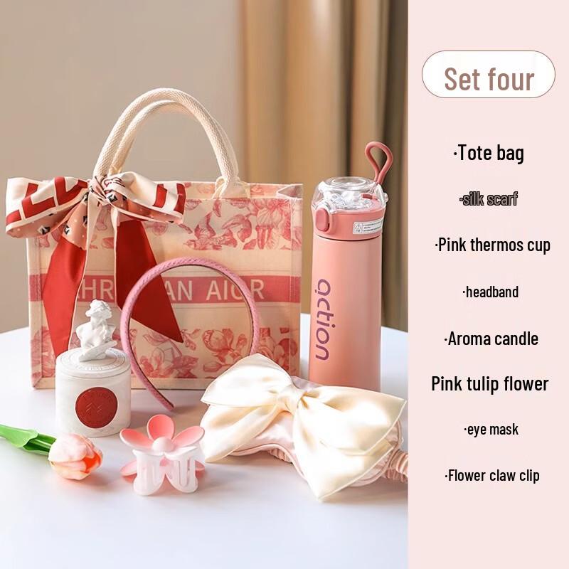 Women s Day Gift Set with Thermos & Accessories