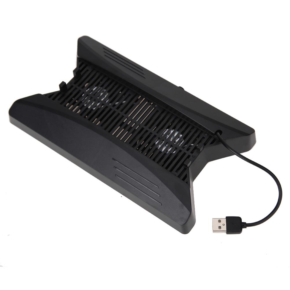 

Качественный охлаждающий стенд-подставка с 3 портами USB-хаба для игровой консоли Sony Playstation PS4 Pro чёрный