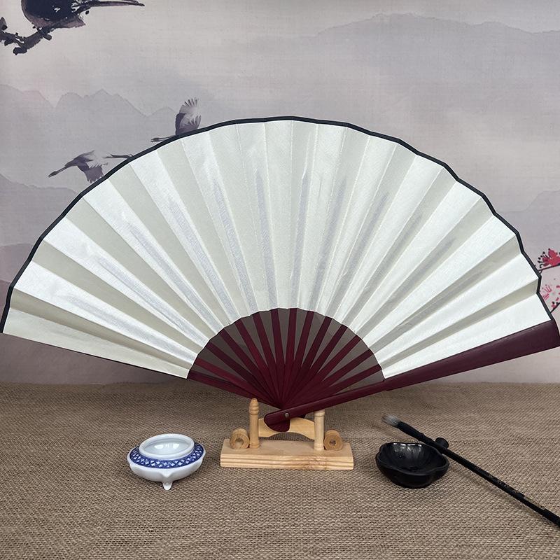8" & 10" Blank Silk Students' Calligraphy and DIY Folding Fans