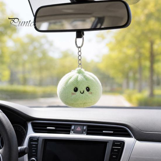 Leichter Schlüsselanhänger-Anhänger 2 Stück Knödel-Schlüsselanhänger, Weicher Plüsch zum Zusammendrücken Schlüsselanhänger-Halter für Handtaschen Geldbörsen Rucksäcke & Autoschlüssel