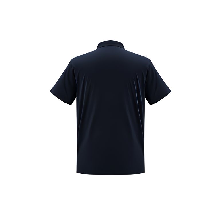 Mizuno Essential Series Letter Logo Printed Pullover Short Sleeve Sailing Cool Polo Shirt Men Polo Shirts Midnight-Blue K2CA41A8-14