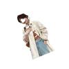 Mittellanger Trenchcoat für Damen - Petite Design, Stilvoll für den frühen Frühling & Herbst, Inspiriert von Korea & Japan, Lässig und Schick.