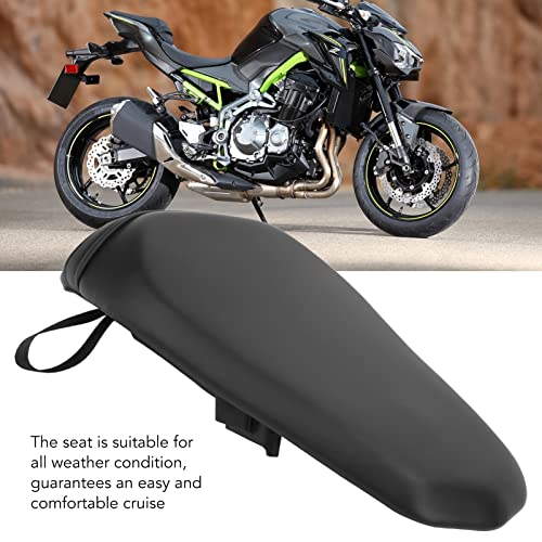 Qiilu Motorcycle Pillion Seat Pad, Motorcycle Rear Pillion Seat Cushion Pressure Relief Comfort Passenger Pad Replacement for 900