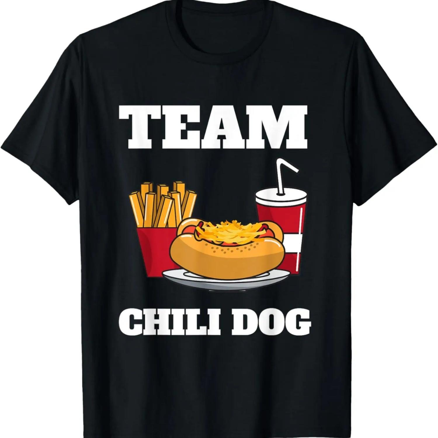 

Chili Dog And Hot Dog Man And Chili Con Carne Foodtruck T-Shirt XXXXXL чорний