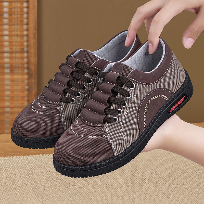 Spring Airy Non-slip Comfortable Low-top Shoes for Women - Perfect for Long-standing Comfort and Chinese Style Elegance