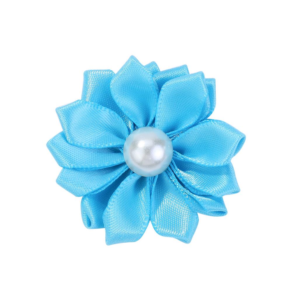 50/100 Pezzi Fiocchi per Capelli Carini per Cani con Fiori di Perle Fiocchi di Nastro Accessorio per Capelli per Cani Fiocchi per Toelettatura Cani Articoli per Animali