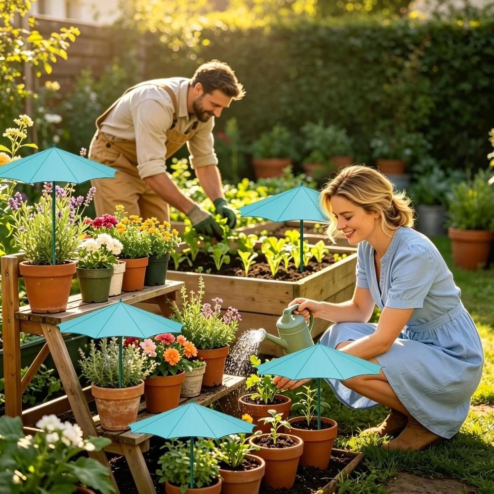Mini-Pflanzenregenschirm UV-Schutz Gartenpflanzen-Sonnenschutz Setzlinge Sonnenschirm Topfpflanzen