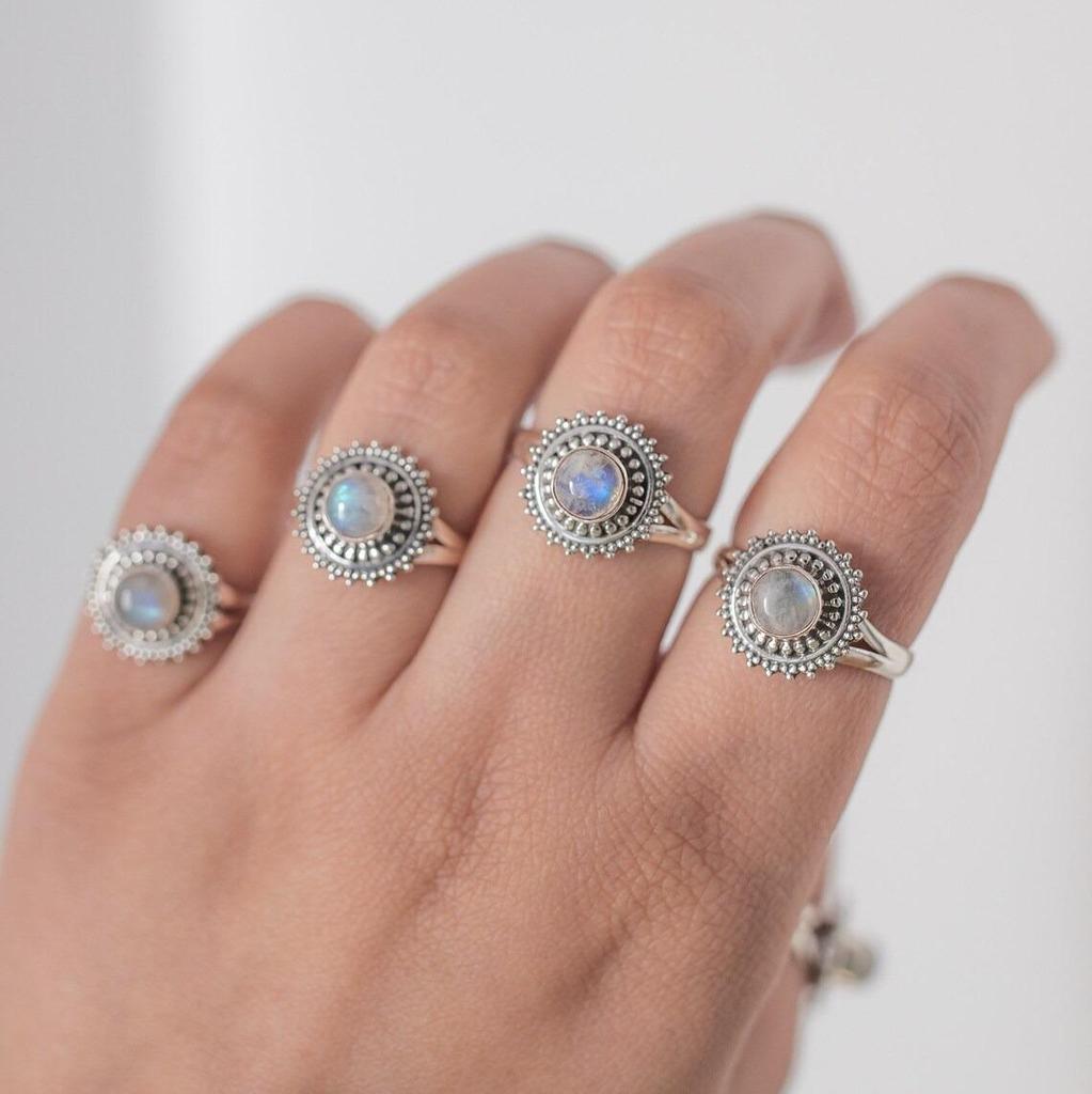 Five Finger Baguette Birthstone Ring by Sunrise Jewelrs • Best Friend Gift • Anniversary Gift • Adjustable Personalized Gemstone Ring •