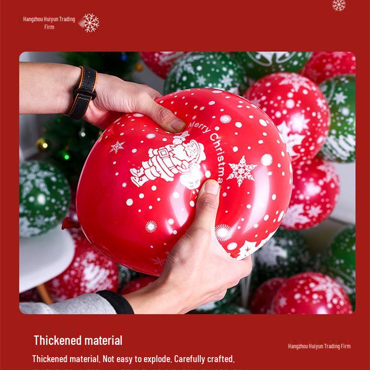 Thickened Christmas Snowman & Reindeer Balloon Set for Kindergarten Party Decorations