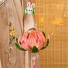DIY Material Bag Bell Flower Lantern Chinese Style DIY Mid-Autumn Glowing Lantern  Toy