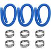 2 Pack Blue PVC Pool Hoses 1.5m Length 31mm Inner Diameter 33mm Outer Diameter for Above Ground Pool Filtration Needs
