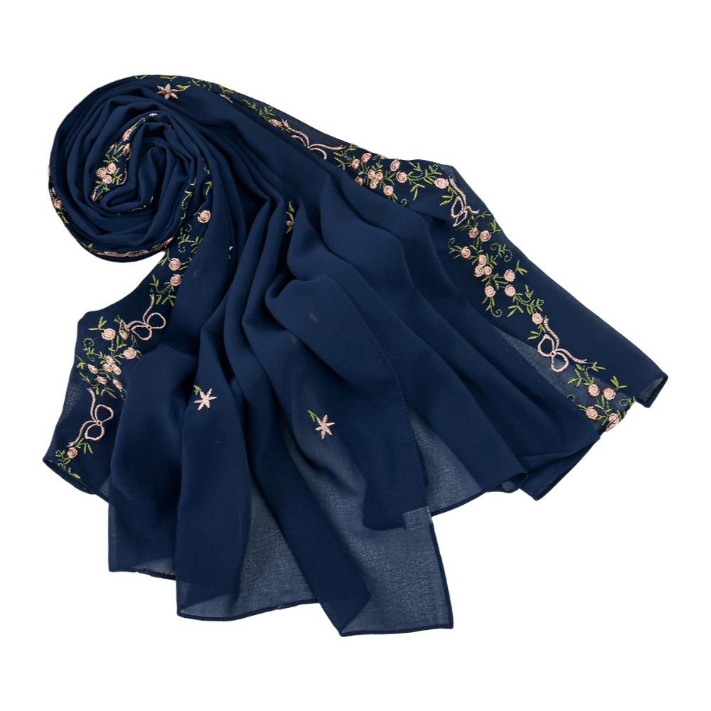 Plain Women Lace Shawl Chiffon Material Summer Femme Shawl Ramadan Hijab Scarf  Daily Events