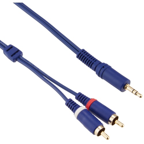 

ELECOM Audio Cable 3.5 Stereo Mini Plug - Pin Plug x 2 (Audio L:R) 1m [Frustration Free Package (FFP)] DH-MWR10/E
