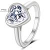 European Bestseller: S925 Sterling Silver Moissanite Irregular Heart Ring for Women