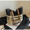 Large capacity straw woven bag new woven bag shoulder armpit bag leisure seaside vacation beach bag