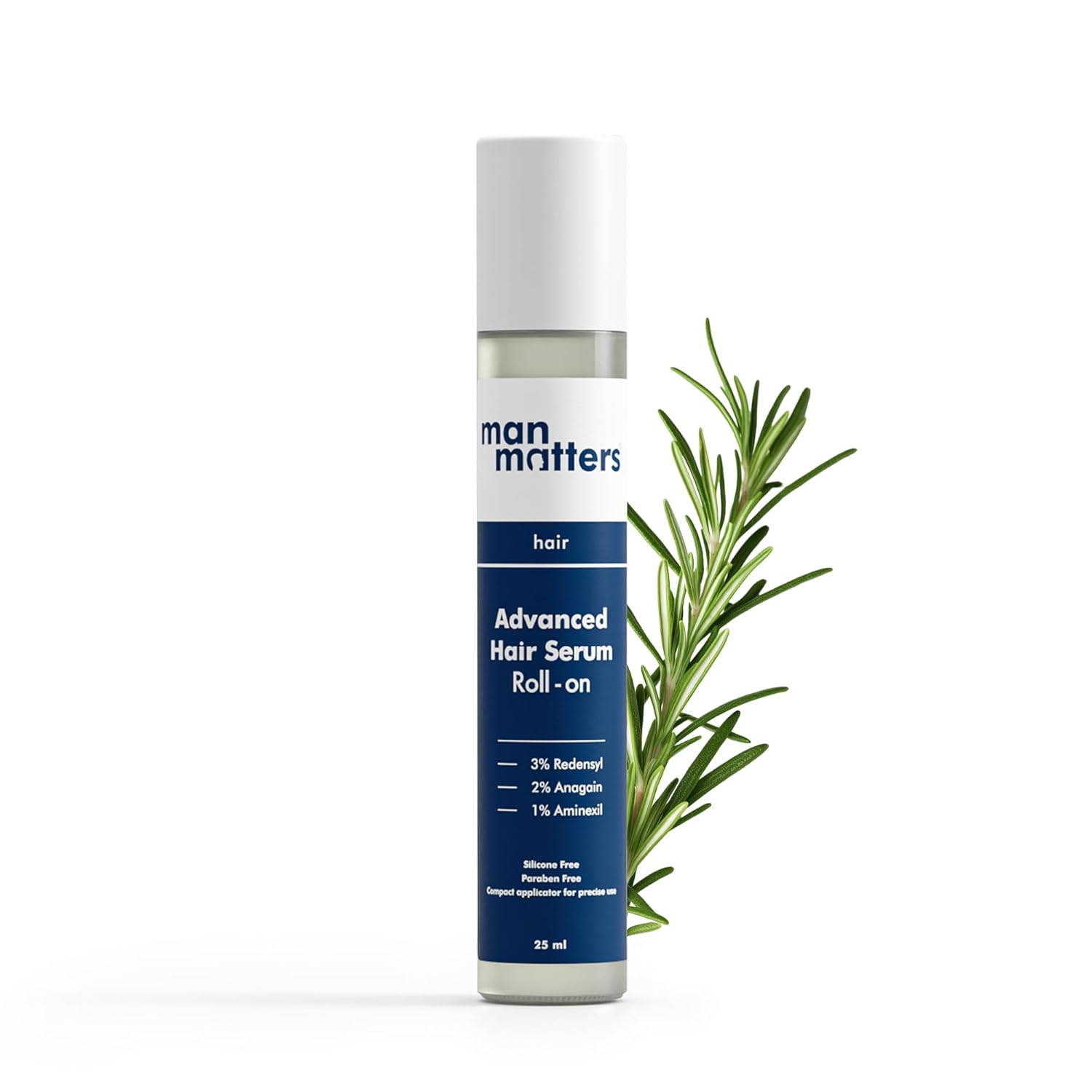 

Man Matters Сыворотка-ролик для роста волос Advanced Hair Growth Serum для мужчин 25 мл | Контроль выпадения волос и более густые волосы