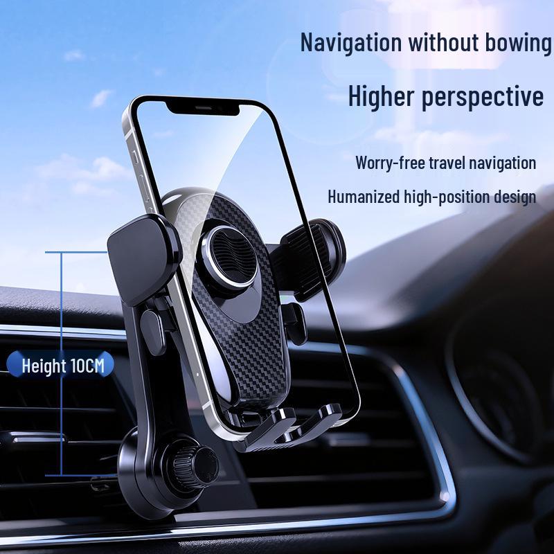 Universal 360° Rotating Car Air Vent Phone Holder - Shockproof & Stable for Navigation
