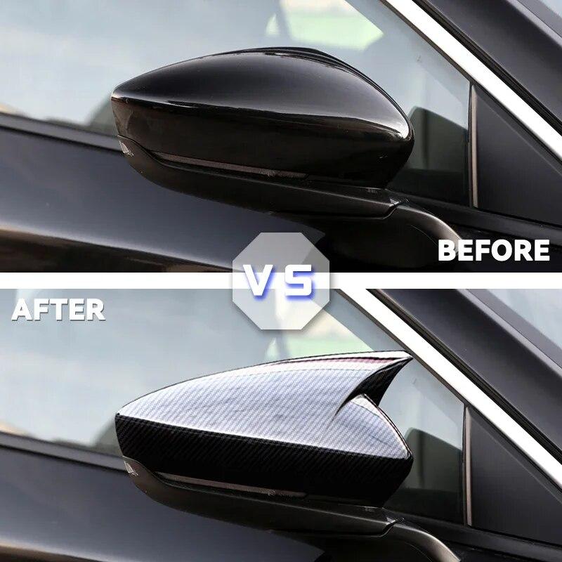 For Mazda3 Mazda 3 axela    carbon fiber Car Rear-view Mirror Covers Shell Rearview Mirror Edge Guards Cover