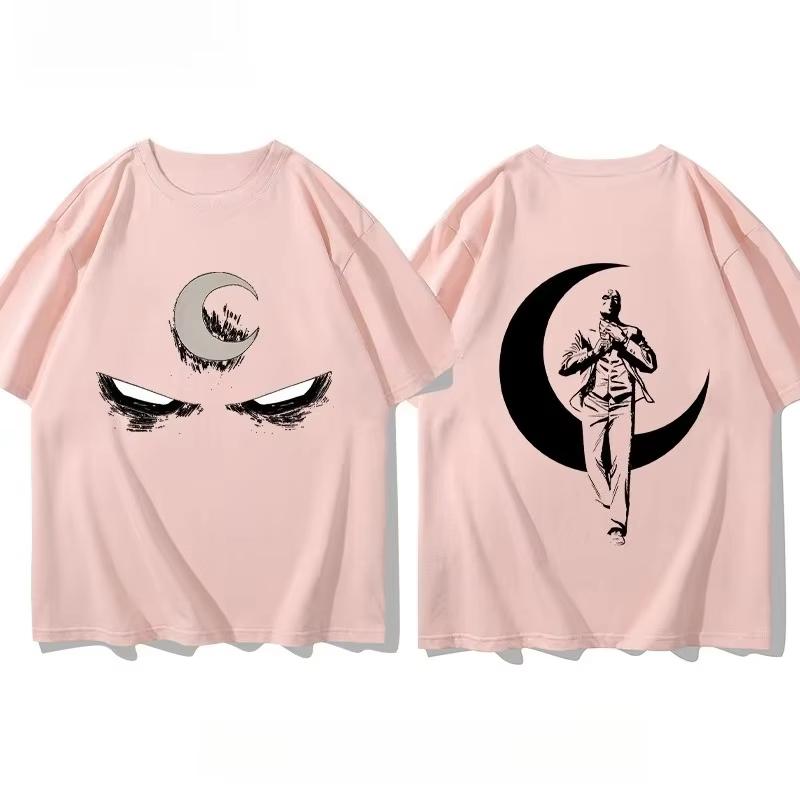Marvel Superhero Moon Knight Trendy Casual Printed Tshirt for Unisex and Women