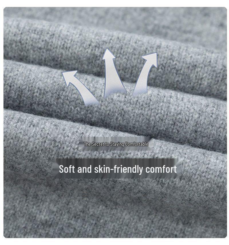 Men's Trendy Faux Two-Piece Lapel Sweater - Autumn/Winter Thickened Velvet Casual Knit Base Layer
