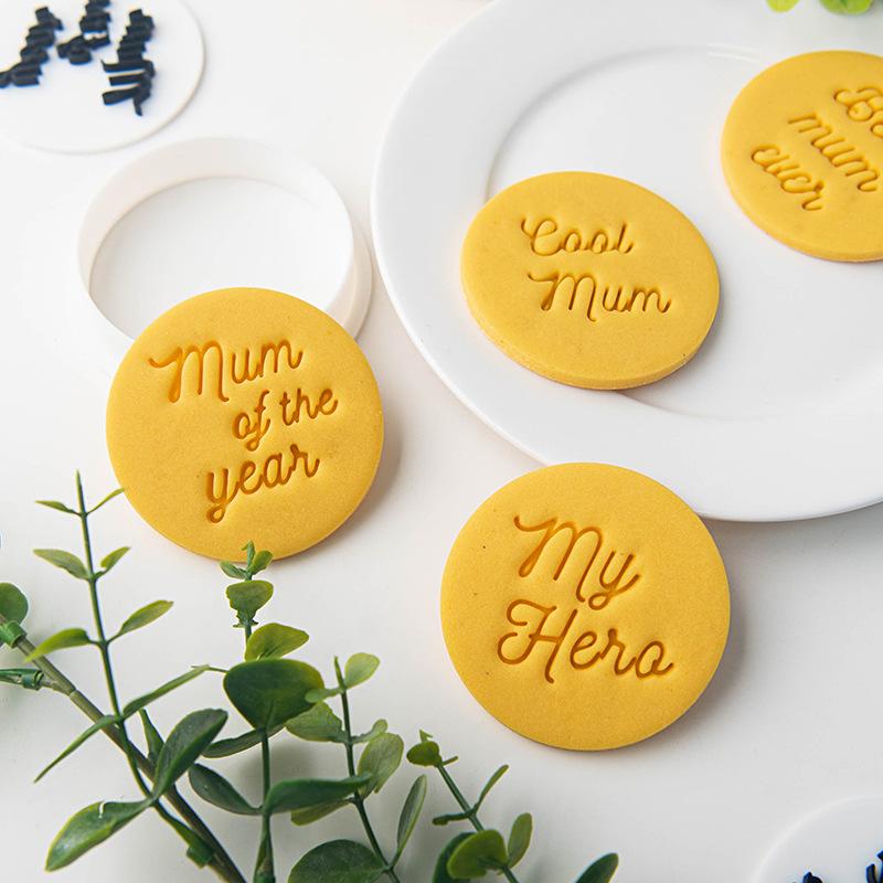 New Mother's Day Cookie Mold Cookie Stamp Molds Cake Decoration Biscuit Mould Baking Tools Gifts To Mom Best Wishes Women's Day