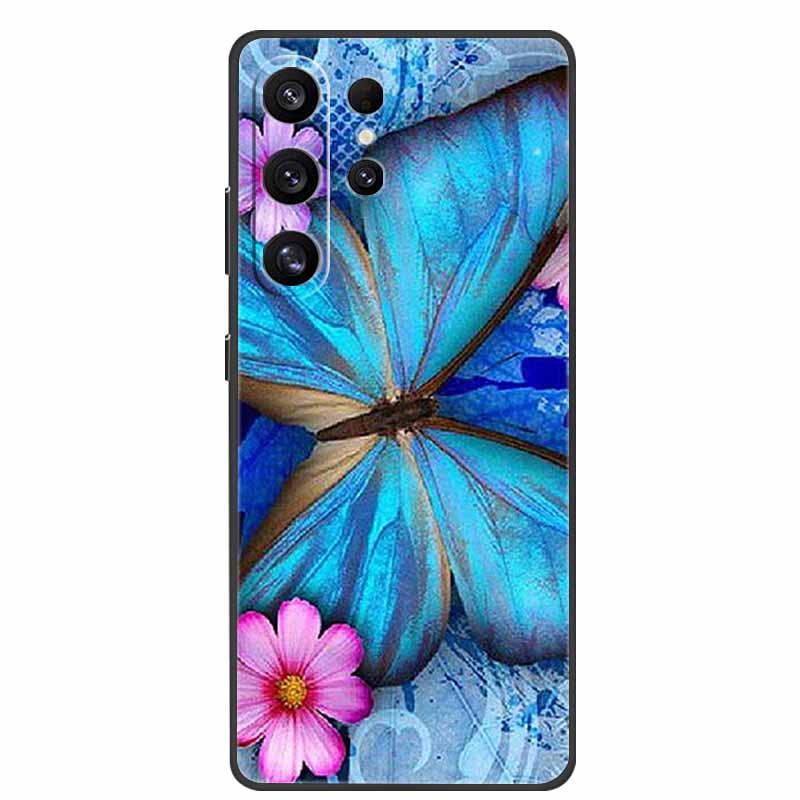 For Samsung Galaxy S26 Ultra Case Bumper Starry Sky Soft Silicone TPU Back Cover for Samsung S26 Ultra Phone Case Cute Cat Cover