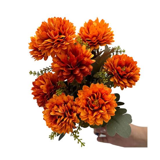 Chrysanthemum Bunch Faux Flowers with Bendable Stems Realistic Fake Flowers