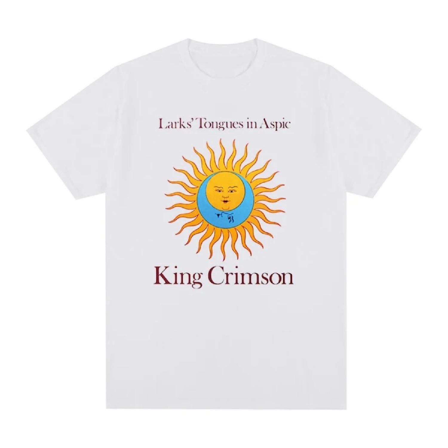 

King Crimson Rock Music Printed Graphic Band T-shirt Cotton Men T Shirt New TEE TSHIRT Womens Tops XXXXXL білий