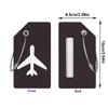 1Pc Soft Silicone Luggage Tag 7 Optional Colors Boarding Pass Baggage Name Label For Women Men Travel Use