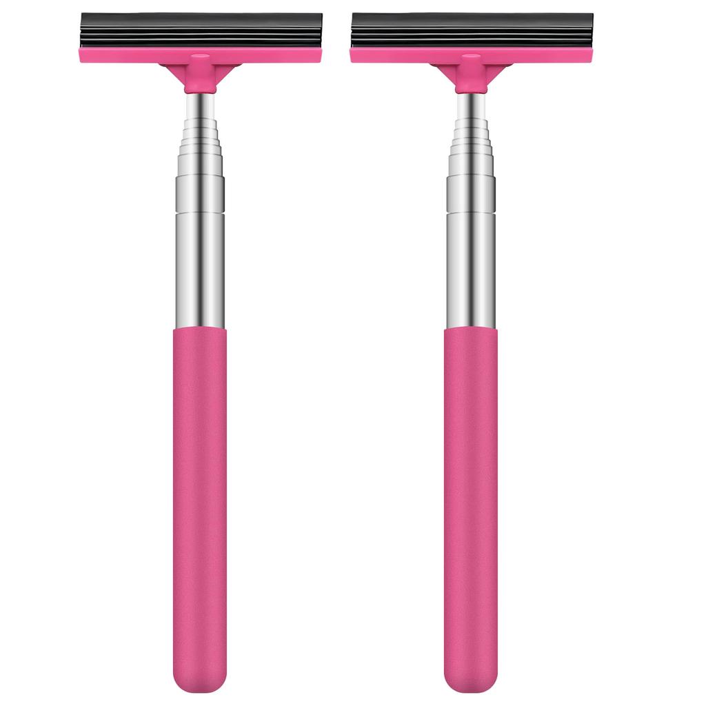 2PCS Retractable Car Wing Mirror Squeegee Foldable Portable Cleaning Tool Suitable for Window Windshields & Shower Doors