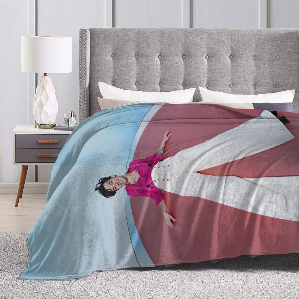 Singer H-Harrys S-Styles  Warm Soft Blankets Plush Bedding Throws Comfortable Couch Chair Flannel Bedspread Sofa Bed Cover